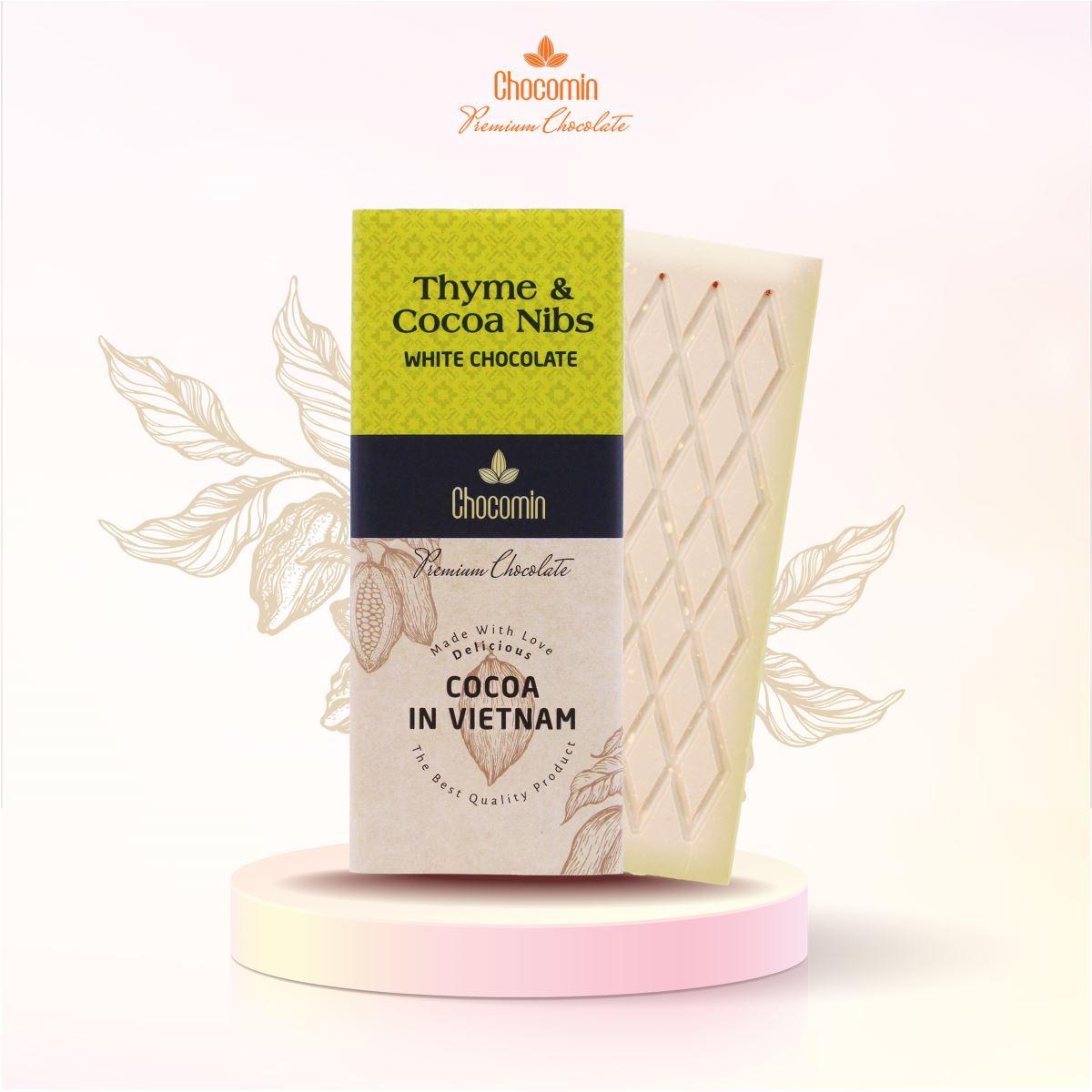 Thyme & Cocoa Nibs Dark Chocolate